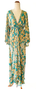 Lakshmi Dress ~ Blue Floral ~ One Size