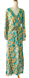 Lakshmi Dress ~ Blue Floral ~ One Size