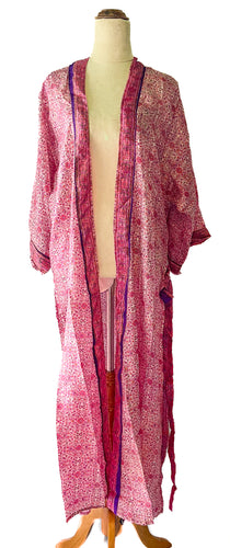 Esha Kimono ~ Pink & Purple ~ 100% Silk