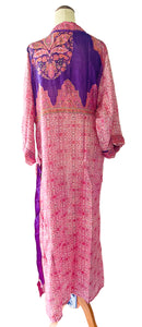 Esha Kimono ~ Pink & Purple ~ 100% Silk