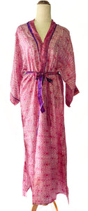 Esha Kimono ~ Pink & Purple ~ 100% Silk