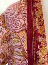 Load image into Gallery viewer, Esha Kimono - 100% Silk - Blush Print - Free Size