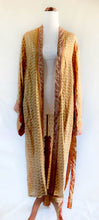 Load image into Gallery viewer, Esha Kimono - 100% Silk - Mustard - Free Size