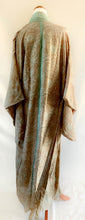 Load image into Gallery viewer, Eila Kimono - 100% Silk - Mix Green Print - Free Size (Second)