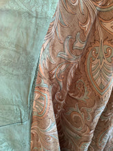 Load image into Gallery viewer, Eila Kimono - 100% Silk - Mix Green Print - Free Size (Second)