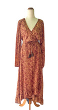 Load image into Gallery viewer, Anika Dress ~ 100% Silk ~ Earthy Paisley ~ M/L