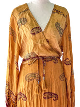 Load image into Gallery viewer, Anika Dress ~ 100% Silk ~ Golden ~ M/L