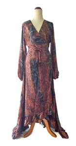 Anika Dress ~ 100% Silk ~ Paua Shell ~ S/M