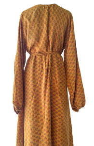 Anika Dress ~ 100% Silk ~ Mustard ~ S/M