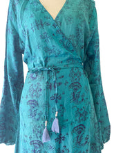 Load image into Gallery viewer, Anika Dress ~ 100% Silk ~ Ocean ~ S/M