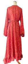 Load image into Gallery viewer, Anika Dress ~ 100% Silk ~ Mottled Punch ~ S/M