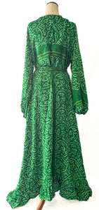 Anika Dress ~ 100% Silk ~ Emerald ~ S/M